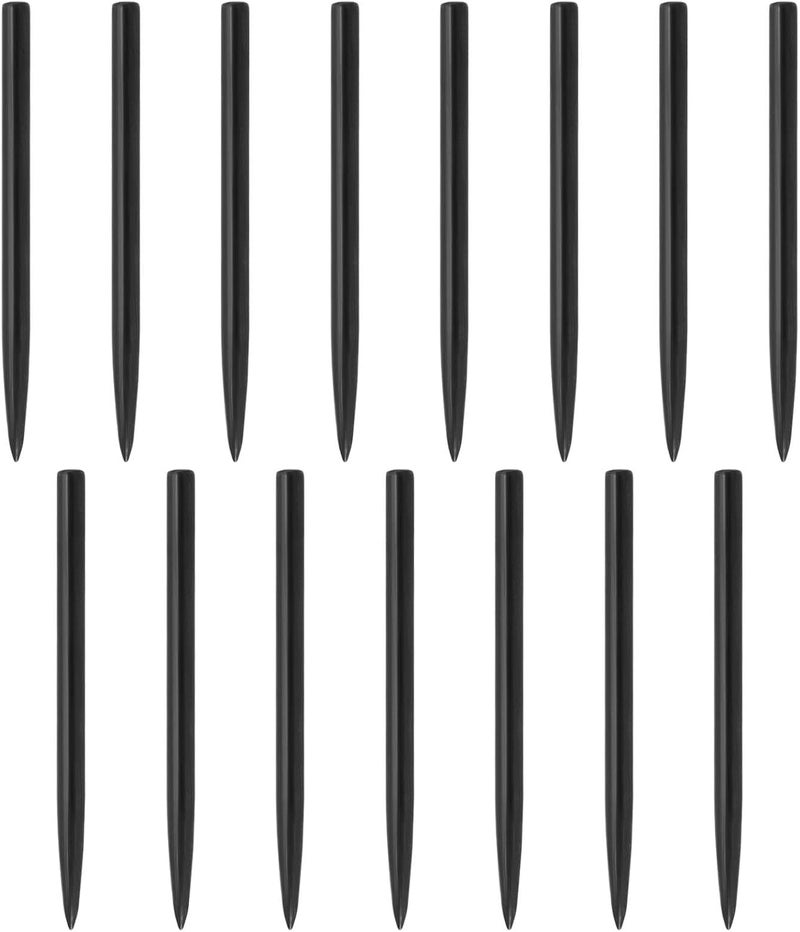 Micro Traders 15pcs Dart Tips 2.3mm Dart Spare Points Nickel-Plated Iron Replacement Smooth Tips Metal Dart Points for Glide Spare Dart Points Black - Image 1